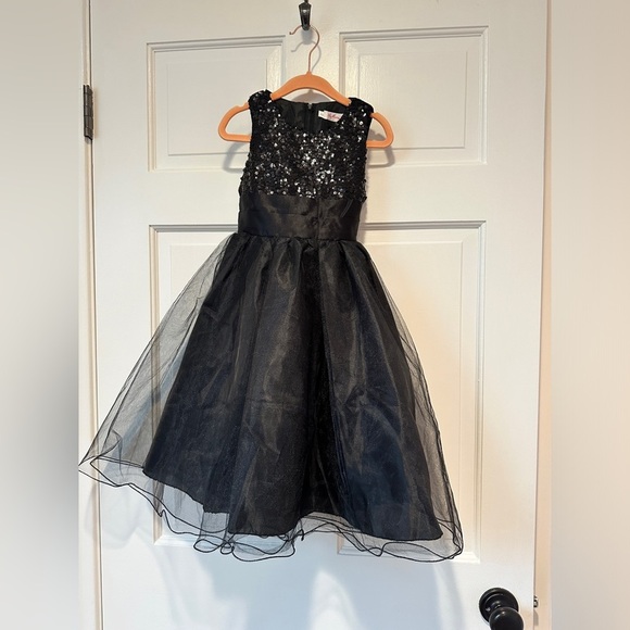 Other - - Girls black sequin party dress